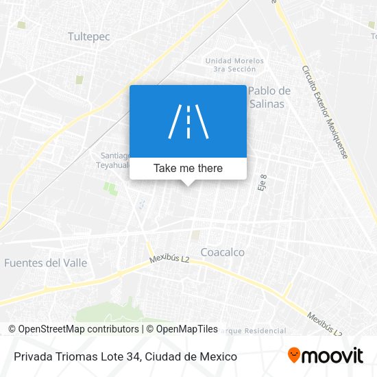 Mapa de Privada Triomas Lote 34