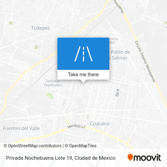 Privada Nochebuena Lote 19 map