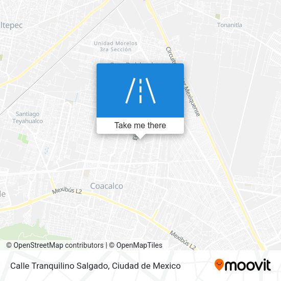 Mapa de Calle Tranquilino Salgado