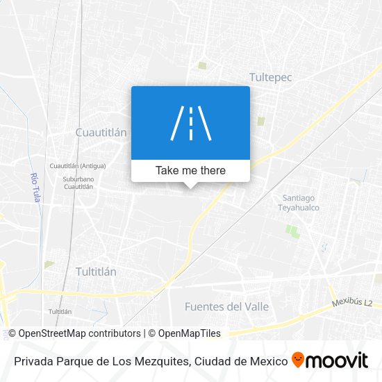 Privada Parque de Los Mezquites map