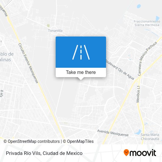 Privada Río Vils map