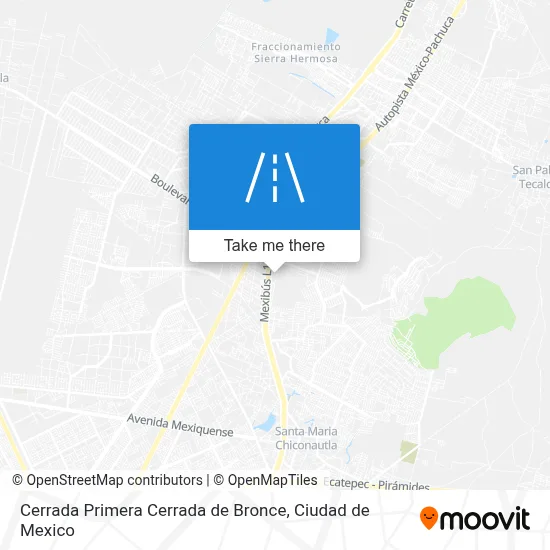 Cerrada Primera Cerrada de Bronce map