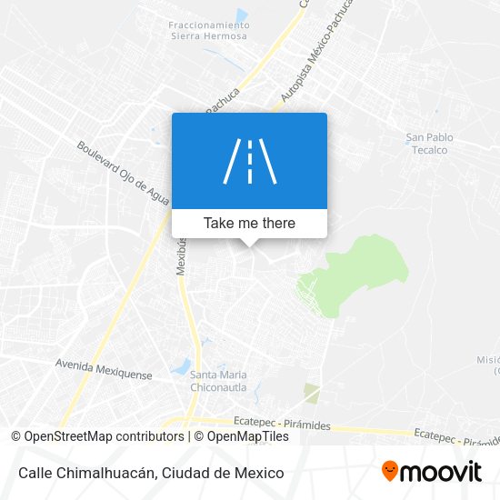 Calle Chimalhuacán map