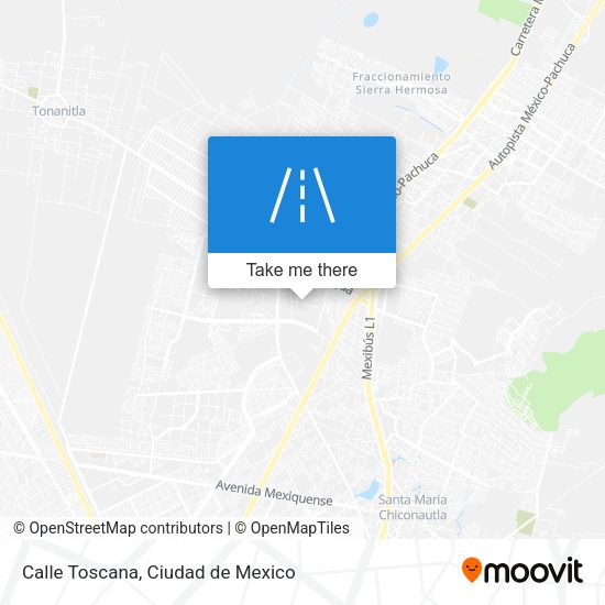 Calle Toscana map
