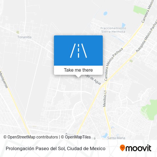 Mapa de Prolongación Paseo del Sol