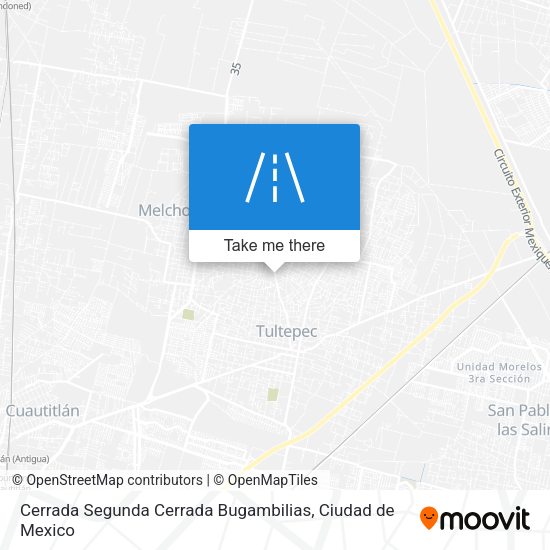 Mapa de Cerrada Segunda Cerrada Bugambilias