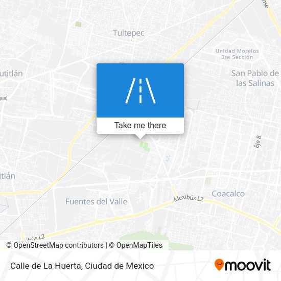 Mapa de Calle de La Huerta