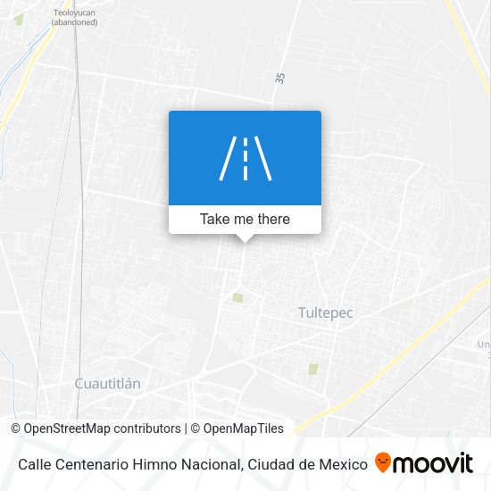 Calle Centenario Himno Nacional map