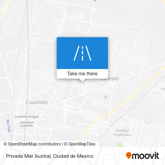 Privada Mar Austral map