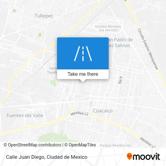 Calle Juan Diego map