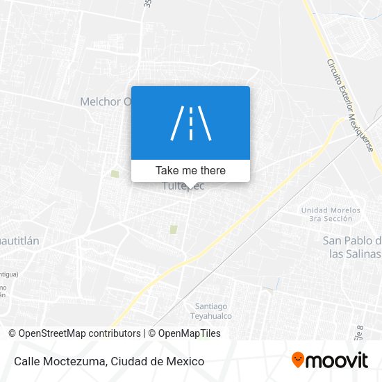 Calle Moctezuma map