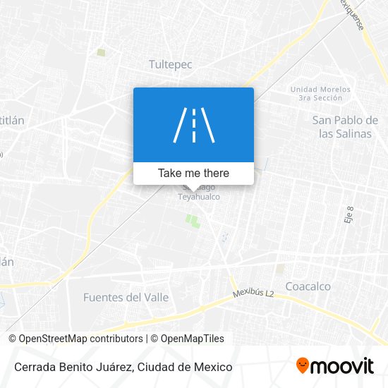 Mapa de Cerrada Benito Juárez