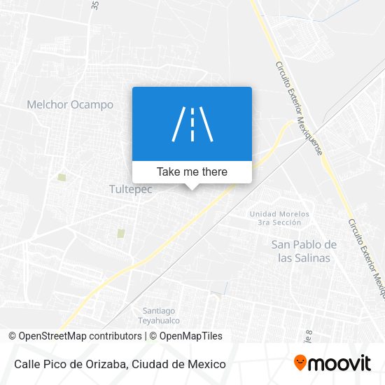 Calle Pico de Orizaba map