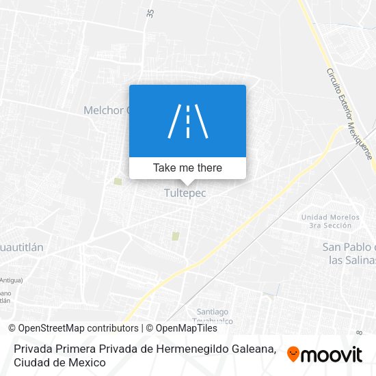 Privada Primera Privada de Hermenegildo Galeana map