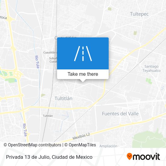 Privada 13 de Julio map