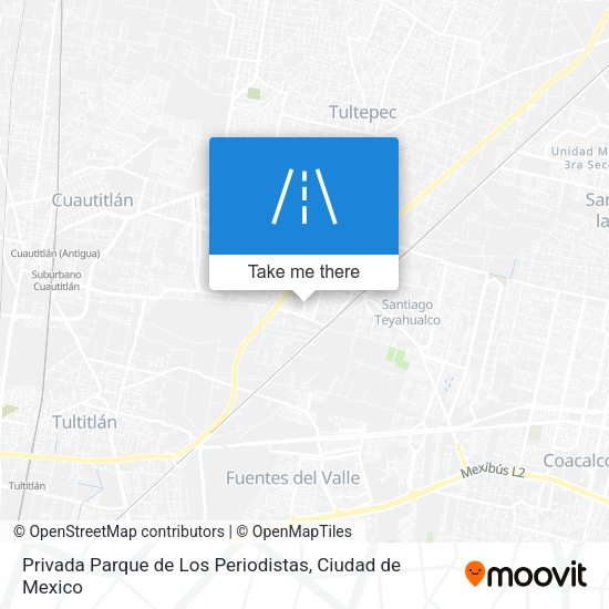 Privada Parque de Los Periodistas map