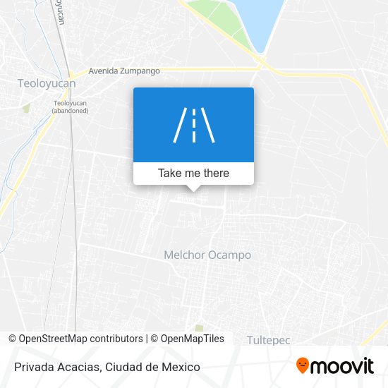 Privada Acacias map