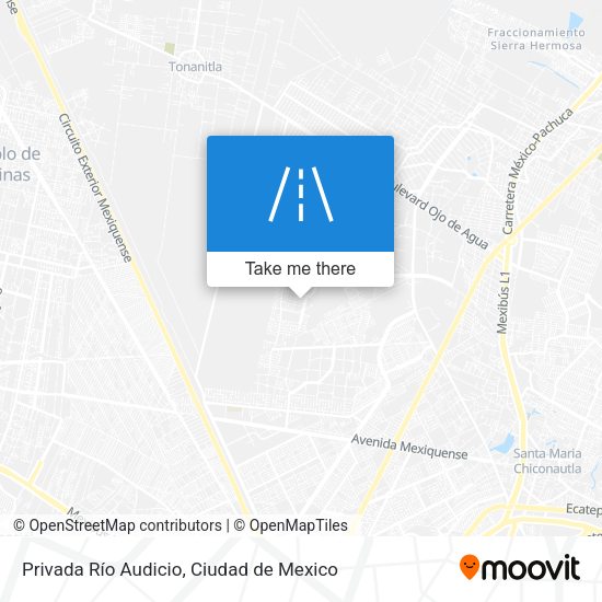 Mapa de Privada Río Audicio