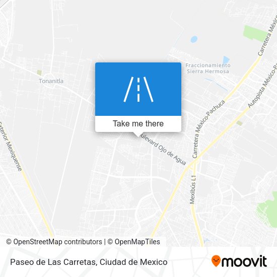 Mapa de Paseo de Las Carretas