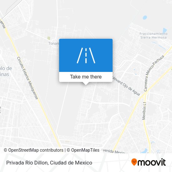 Mapa de Privada Río Dillon