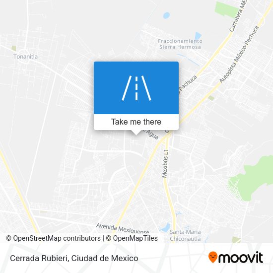 Cerrada Rubieri map