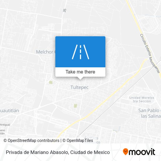 Mapa de Privada de Mariano Abasolo