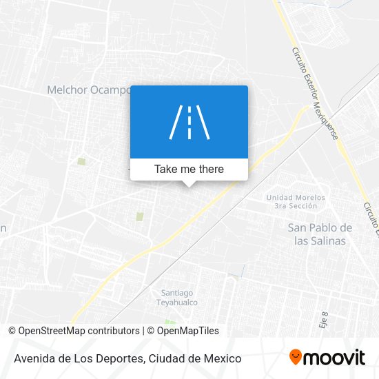 Mapa de Avenida de Los Deportes