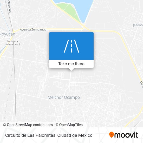 Circuito de Las Palomitas map