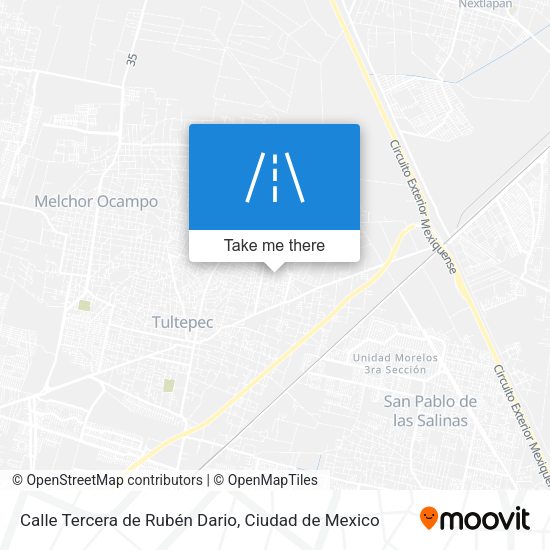 Calle Tercera de Rubén Dario map