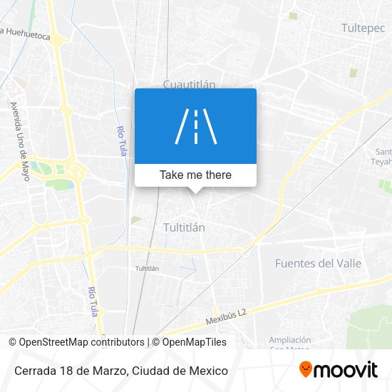 Mapa de Cerrada 18 de Marzo