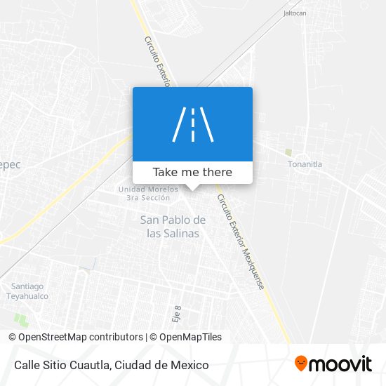 Calle Sitio Cuautla map