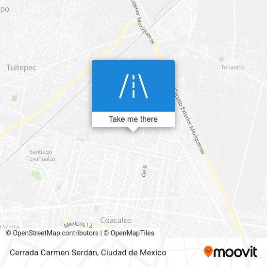 Cerrada Carmen Serdán map
