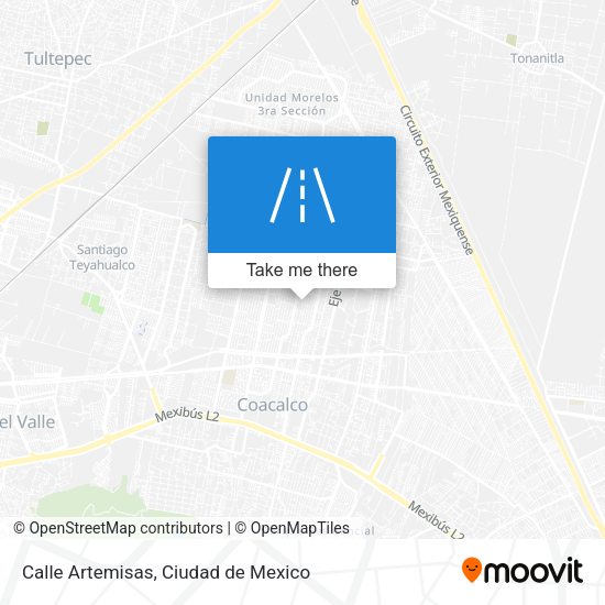 Mapa de Calle Artemisas
