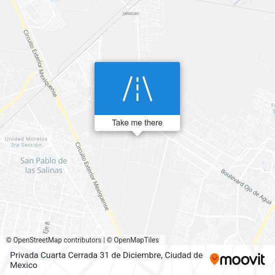 Mapa de Privada Cuarta Cerrada 31 de Diciembre