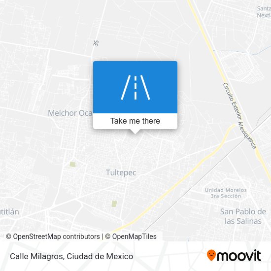 Mapa de Calle Milagros