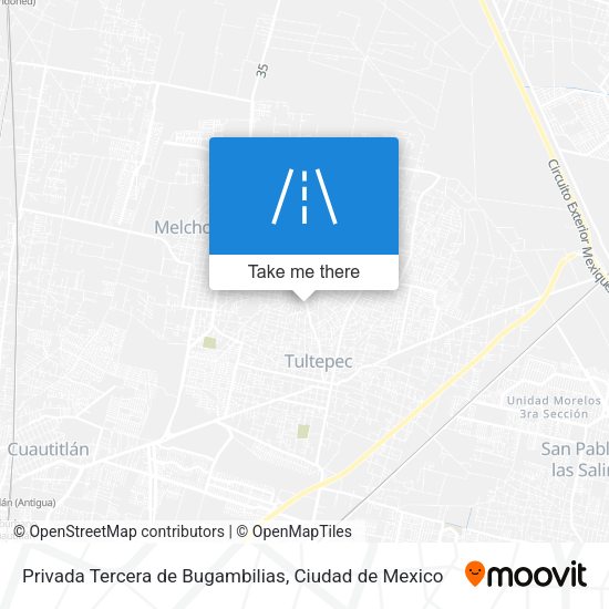 Mapa de Privada Tercera de Bugambilias