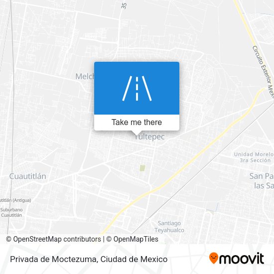 Privada de Moctezuma map