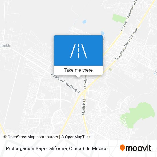 Prolongación Baja California map