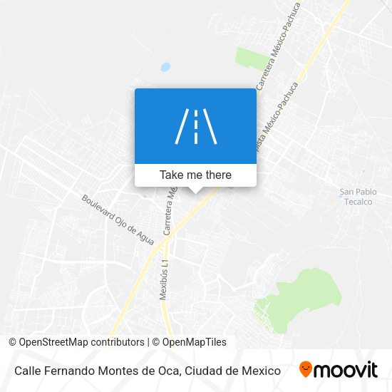 Mapa de Calle Fernando Montes de Oca