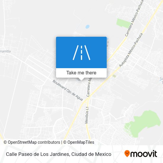 Mapa de Calle Paseo de Los Jardines