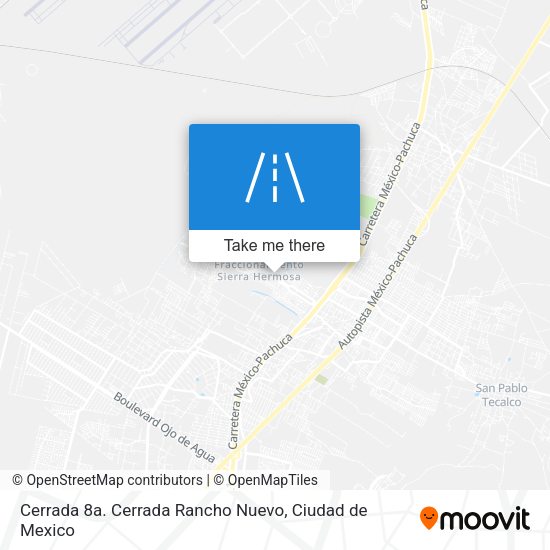 Mapa de Cerrada 8a. Cerrada Rancho Nuevo
