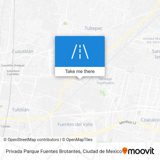 Mapa de Privada Parque Fuentes Brotantes