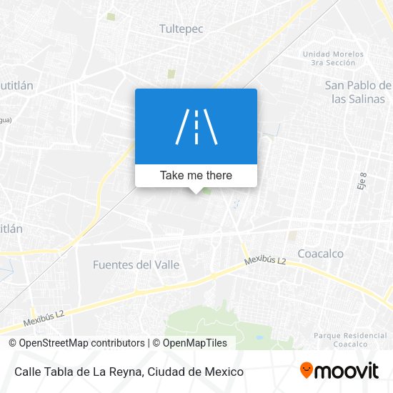Calle Tabla de La Reyna map