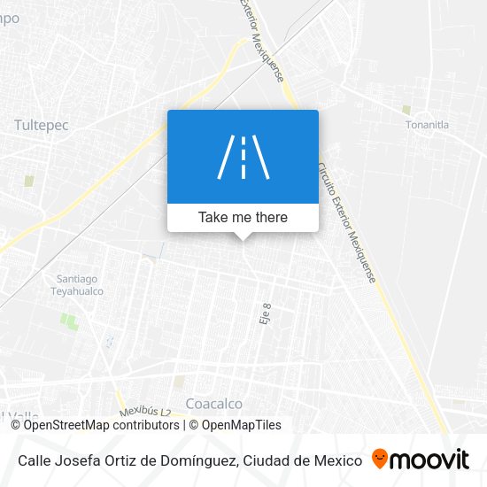 Mapa de Calle Josefa Ortiz de Domínguez