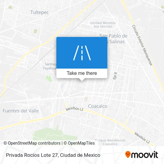 Privada Rocíos Lote 27 map