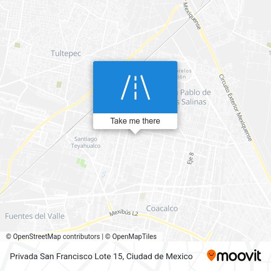 Privada San Francisco Lote 15 map