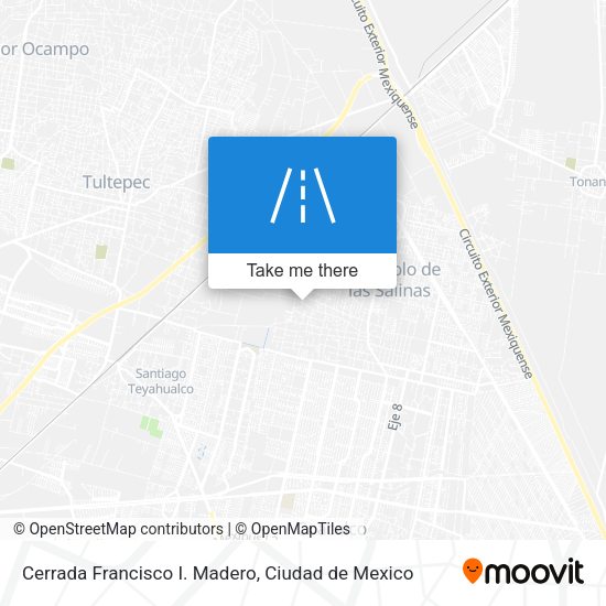 Mapa de Cerrada Francisco I. Madero