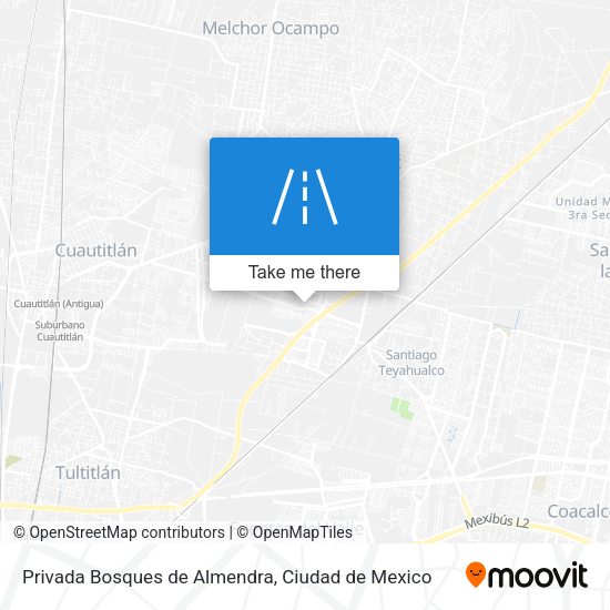 Privada Bosques de Almendra map