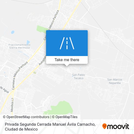 Privada Segunda Cerrada Manuel Ávila Camacho map