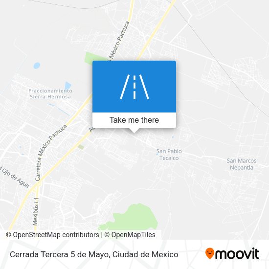 Cerrada Tercera 5 de Mayo map